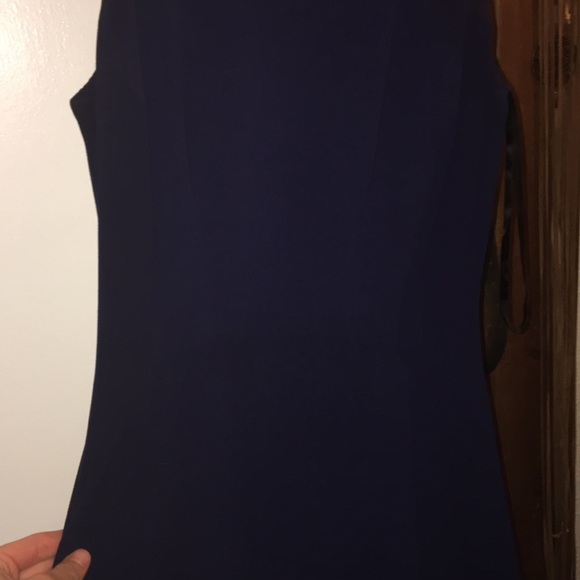 Navy blue dress with cinched in waist! - Picture 2 of 2
